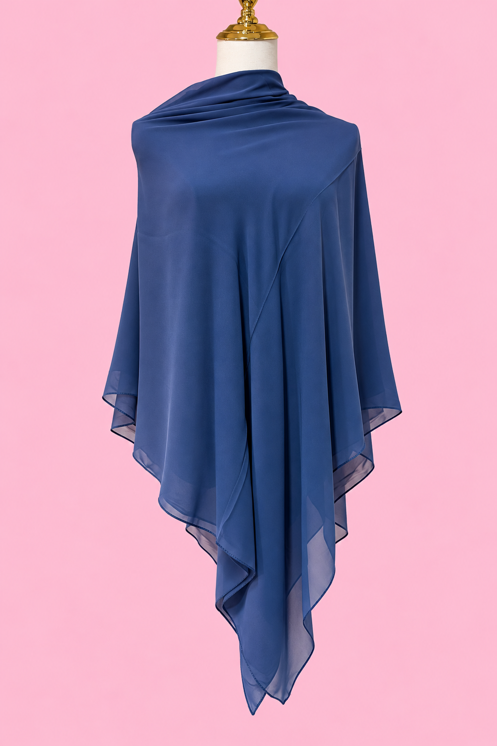 Colored Crepe Esharp- Solid Blue