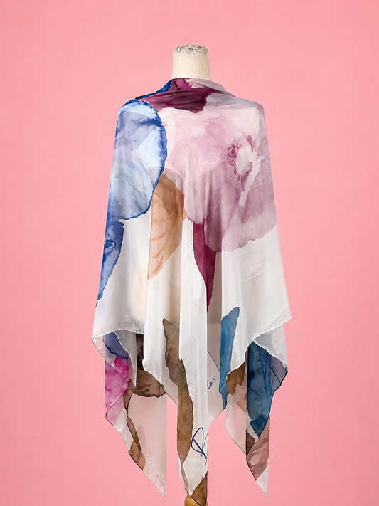 LightSilk Esharp- White with pink and blue