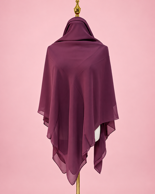 Colored Crepe Esharp- Solid Plum