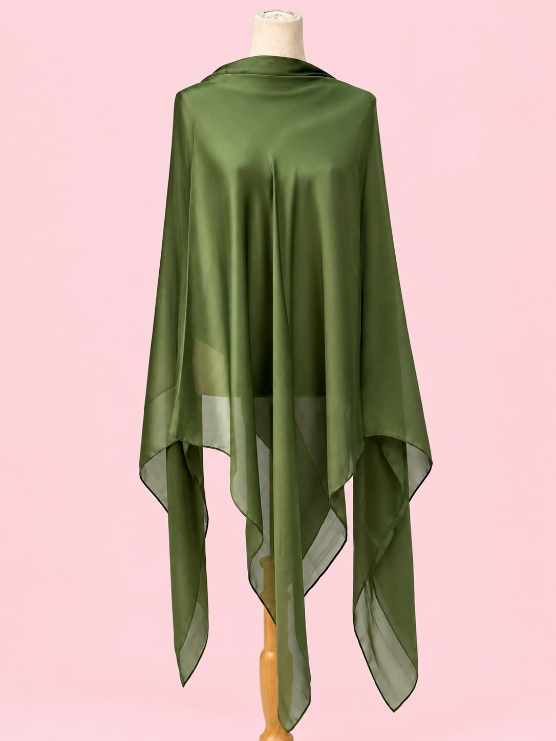 Silk Satin Esharp- Solid Green