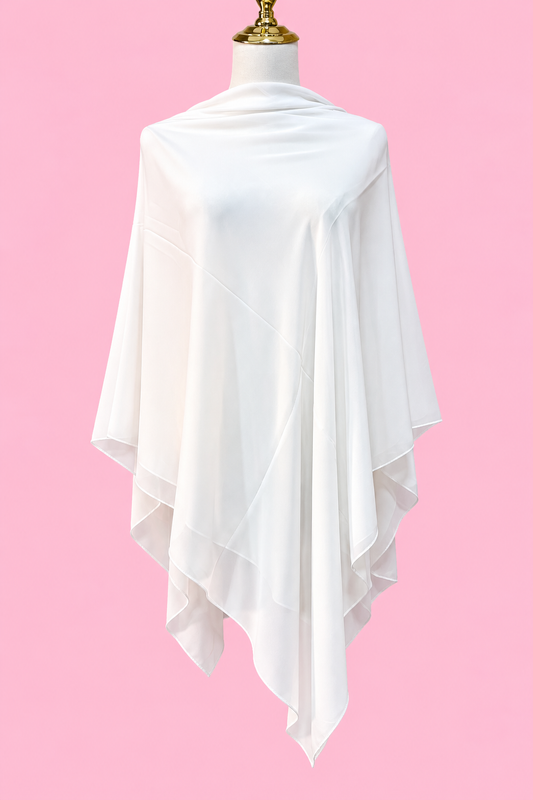 Colored Crepe Esharp- Solid Off White