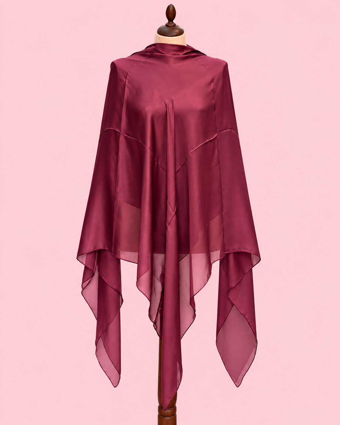 Silk Satin Esharp- Solid Ruby Red
