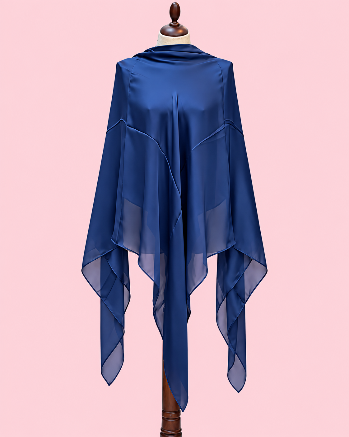 Silk Satin Esharp- Solid Navy