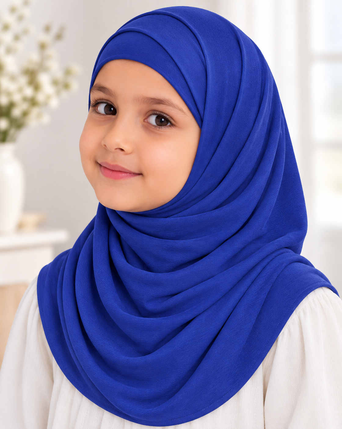 2 Piece Cotton Scarf- Young Girls, Variety of colors