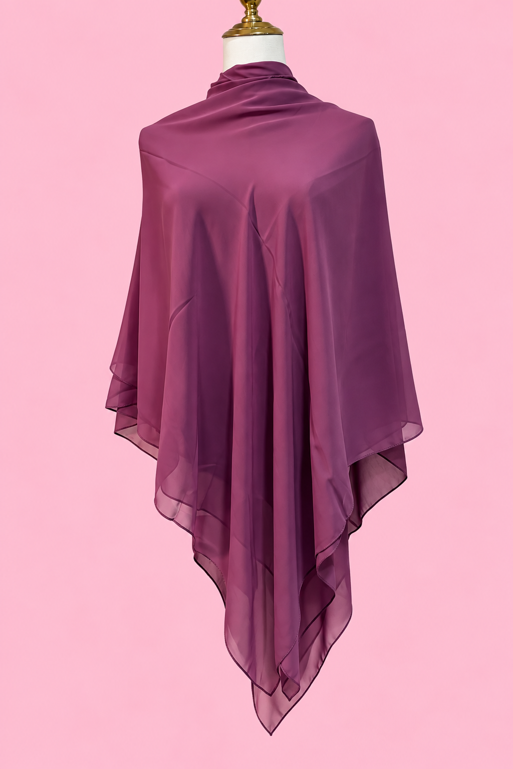 Colored Crepe Esharp- Solid Deep Purple