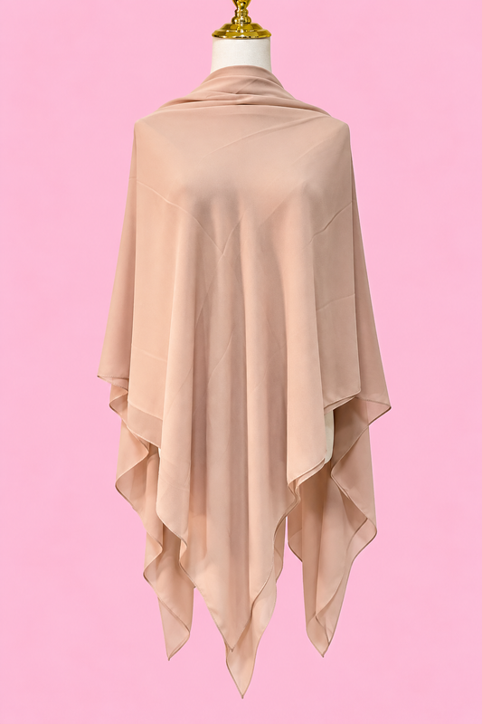 Colored Crepe Esharp- Solid Dark beige