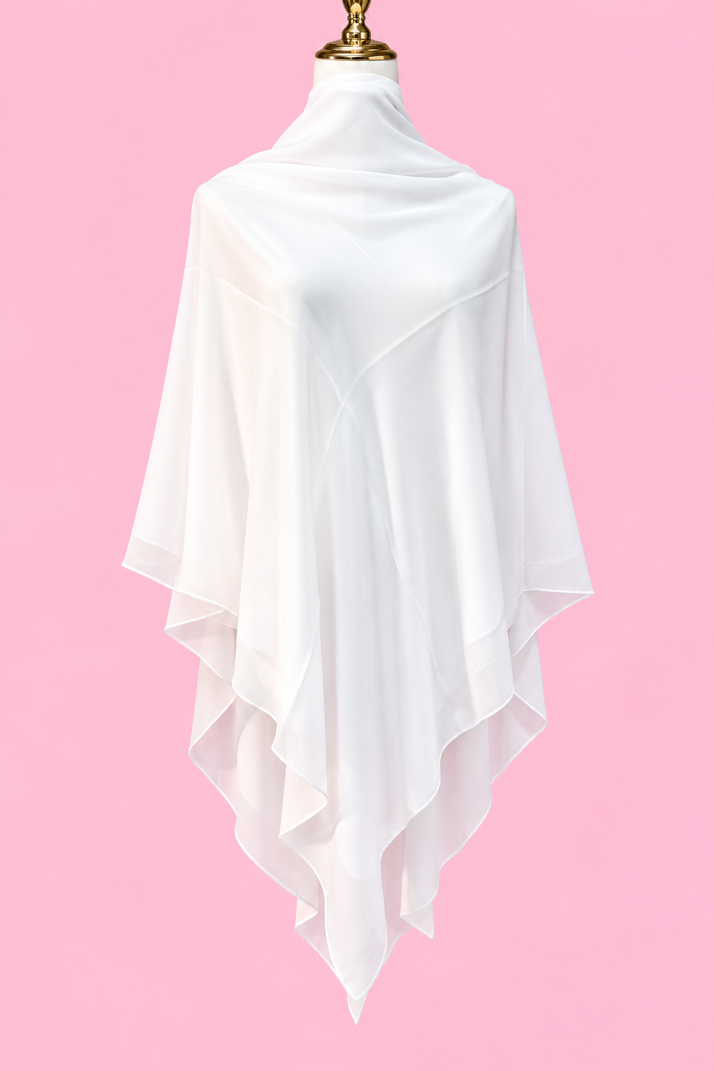 Colored Crepe Esharp- Solid White