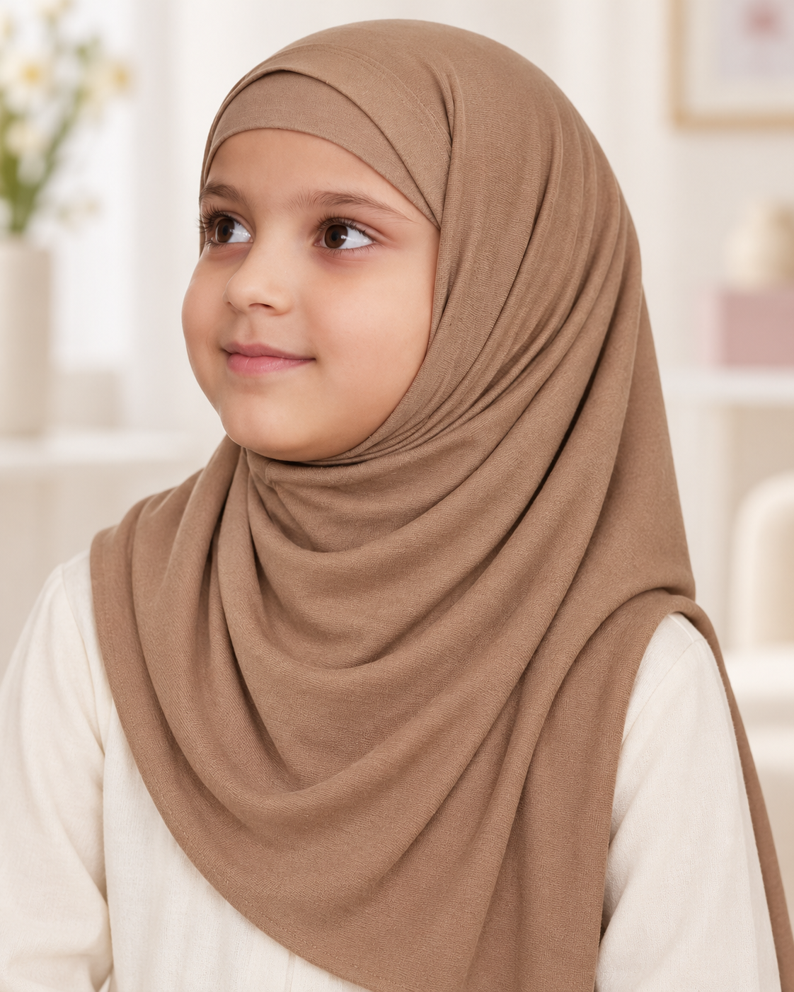 2 Piece Cotton Scarf- Young Girls, Variety of colors