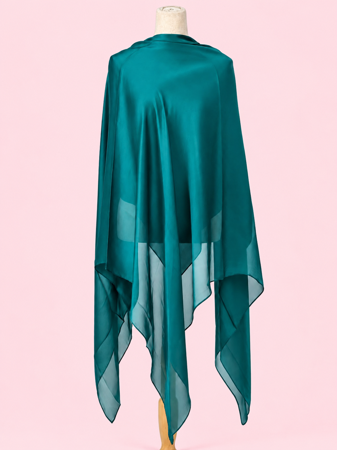 Silk Satin Esharp- Solid Teal