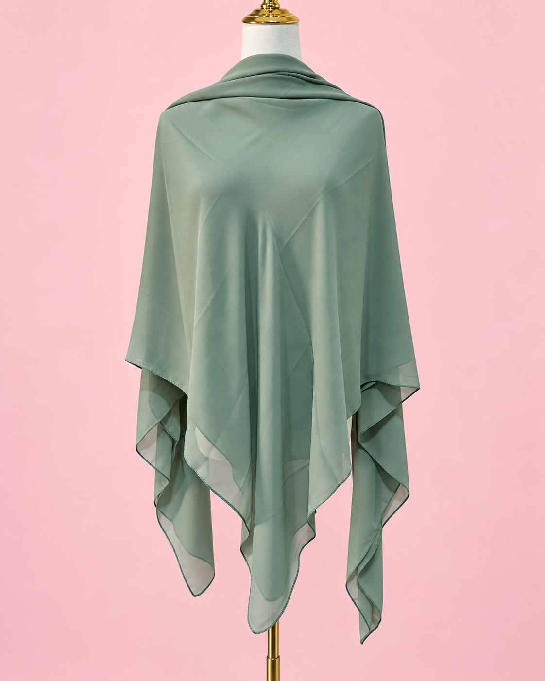 Colored Crepe Esharp- Solid Sage Green
