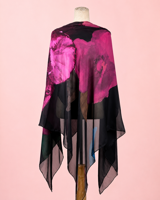 Light Silk Black and Purple Esharp