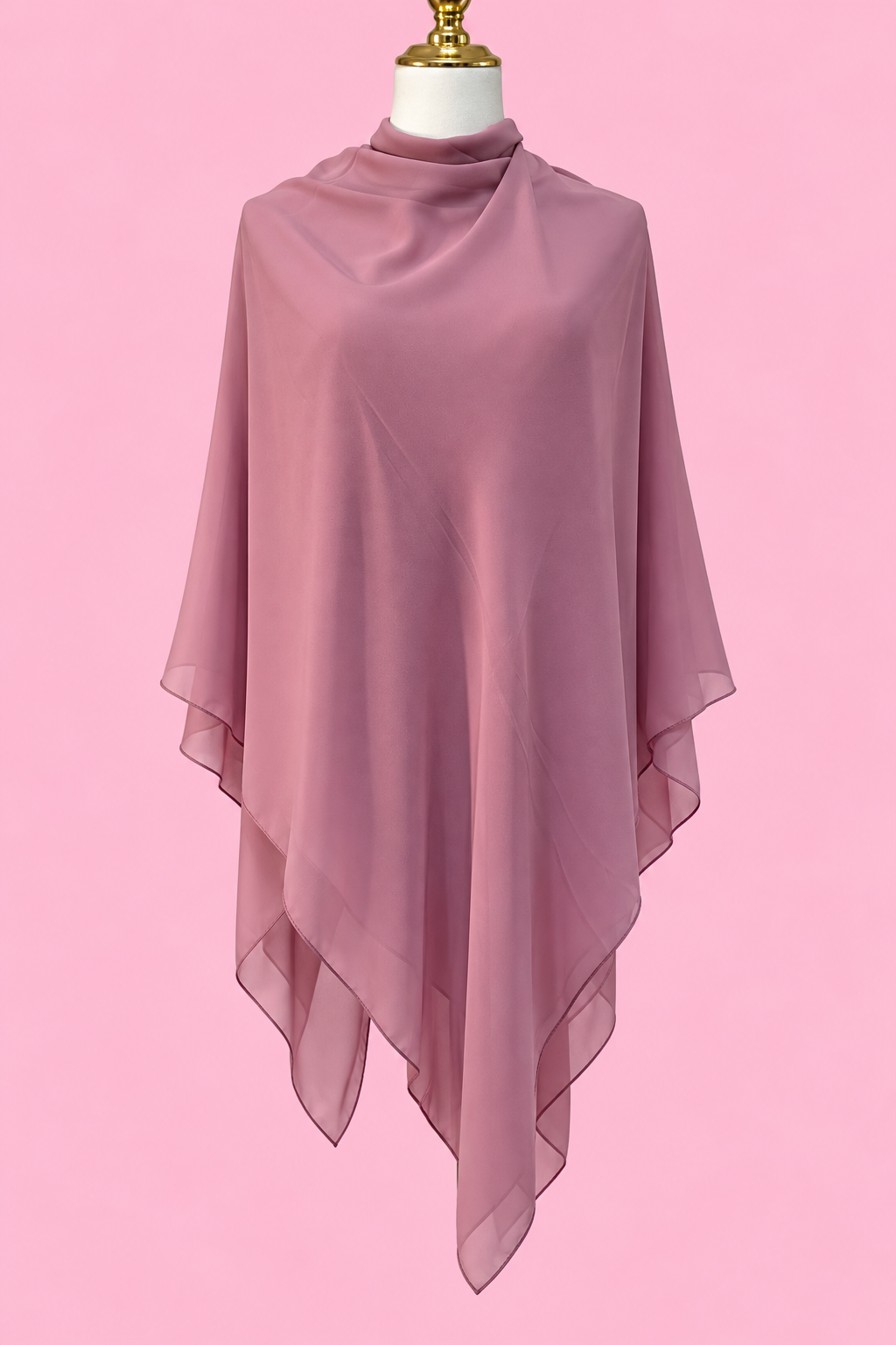 Colored Crepe Esharp- Solid Dusty Rose