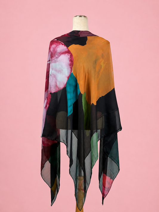 LightSilk Esharp with Pink, Orange and Blue Petals