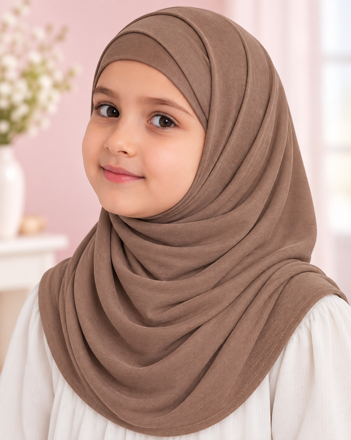 2 Piece Cotton Scarf- Young Girls, Variety of colors