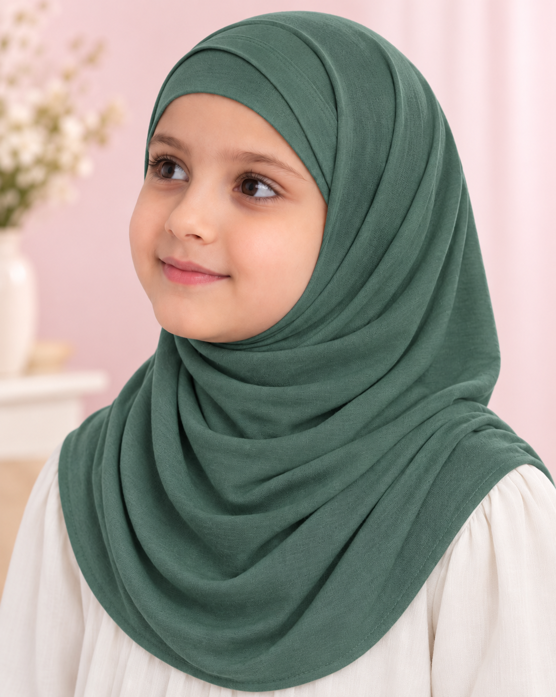 2 Piece Cotton Scarf- Young Girls, Variety of colors
